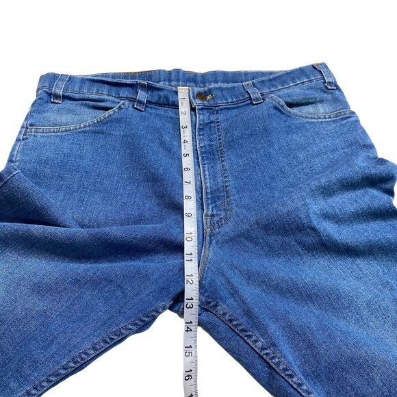 Vintage 90s Orange Tab Levi’s Action Blue Jeans Sz 38/31 - Picture 10 of 16